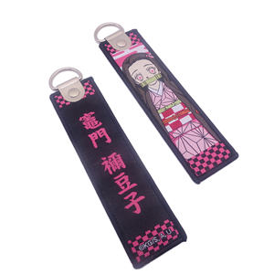 ไม่มีขั้นต่ำโลโก้ที่กำหนดเองพวงกุญแจเย็บปักถักร้อยผ้าทอการ์ตูนพวงกุญแจ/แบรนด์พวงกุญแจเจ็ทแท็ก - Product Image 5