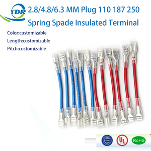 Preço de Fábrica: Conectores de 2.8mm, 4.8mm, 6.3mm, Terminais de Mola, Fios, Cabos e Conjuntos de Cabos - Product Image 1