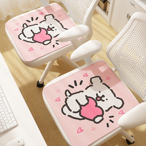 Coussin de chaise en soie glacée, tapis rafraîchissant d'été, coussin de siège de bureau, coussin de siège en soie glacée antidérapant et résistant à la saleté - Product Image 1