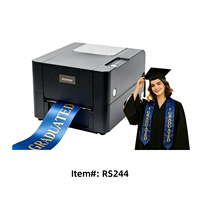 Ruban d'impression or et argent de 4 pouces pour bretelles de remise de diplôme, mariage, anniversaire, Saint-Valentin, pour imprimante thermique