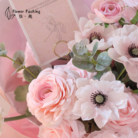 Porte-cartes en métal pour bouquet et insertion de cartes, printemps, emballage floral, matériel d'emballage, porte-cartes créatif