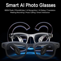 Lunettes Intelligentes Tendance avec Caméra 8MP 1200P Anti-tremblement, Wi-Fi, Étanche IPX-5, Chargement Magnétique, Assistant Vocal ChatGPT et IA Intelligente 2026