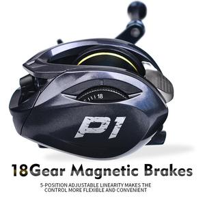 Venta caliente 5 + 1BB Premium Bait <span class=keywords><strong>Caster</strong></span> 8kg 7,2: 1 Gear Ratio Spinning Trolling Baitcasting Bass Fishing Reels - Product Image 4