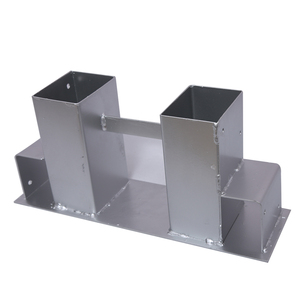 <span class=keywords><strong>Plaque</strong></span> de fixation au sol <span class=keywords><strong>pour</strong></span> poteau de clôture en acier au carbone galvanisé à chaud, anti-corrosion, durable - Product Image 4