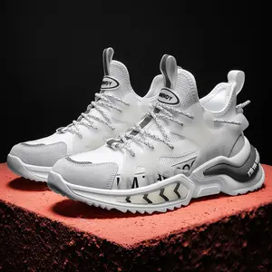 Beyaz moda yeni tasarım erkek ayakkabısı zapato trail koşu ayakkabıları toptan stok iyi fiyat nefes erkek spor ayakkabı erkek spor ayakkabıları