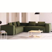 Canapé modulaire en forme de L à trois places pour salon avec coussin, canapé moderne, ensemble de canapés sectionnels, design luxueux, canapé compressé