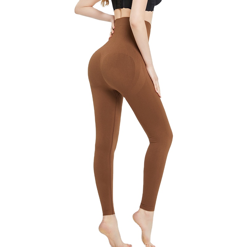 S-SHAPER Girl Striped Solid Long Tights Women Thick Body Shaping Compression Tights