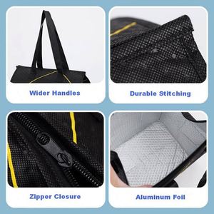 Promotional Double Layers Coolers Custom Oxford Non-woven <b>Polypropylene</b> Insulated Cooler <b>Bags</b> With Logo for Delivery - Product Image 2