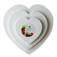 Nouvelle Toile de Peinture en Coton Blanc Forme 40x50 cm, Grande, Ronde, en Forme de Cœur, Tendue sur Cadre, Qualité Supérieure OEM, Vente Chaude 2026