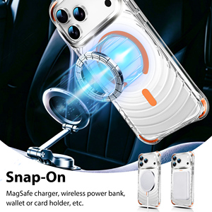 <span class=keywords><strong>Funda</strong></span> Magnética Transparente <span class=keywords><strong>para</strong></span> iPhone 18 17 16 Pro Max 15 Plus, Carcasa <span class=keywords><strong>Protectora</strong></span> Anticaídas y Antigolpes, Venta al Por Mayor - Product Image 3