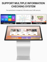 Wayfinding Kios 32 43 49 55 65 inci pameran interaktif informasi Kios layar sentuh pelayanan mandiri Kios