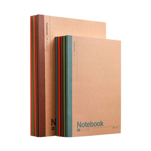 Taccuini Kraft in carta Kraft con taccuino a righe con taccuino personalizzato per studenti con Logo - Product Image 1