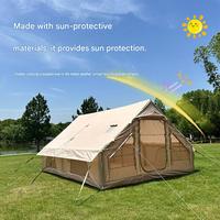 Tentes de camping gonflables OEM en gros avec pompe, installation facile, imperméables, résistantes au vent, pour 4 saisons, cabane Oxford, une chambre