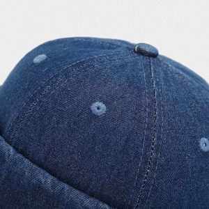 Literary Retro Wash Denim Docker <b>Hat</b> Solid Color Brimless Baseball Cap Fashion Hip Hop <b>Hats</b> - Product Image 6