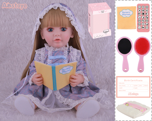 Poupée Reborn FiveStar de 56 cm en Vinyle et Caoutchouc, Jouet de Mode Réaliste pour Enfants, Idéale pour Lire des Histoires - Product Image 6
