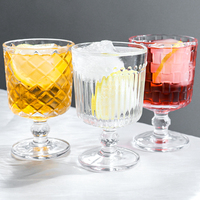 Bol à dessert en verre classique pour fêtes, capacité personnalisable, pour la maison et les mariages, coupe à pied court, gobelet en verre pour crème glacée