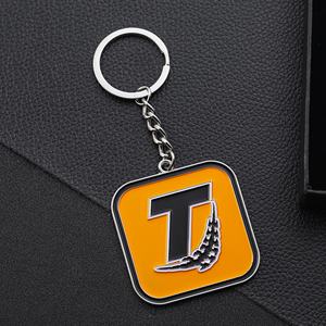 Porte-clés promotionnels en métal 2D avec logo personnalisé, porte-clés de course automobile en alliage de zinc émaillé souple, accessoires de porte-clés en gros - Product Image 3