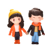 Nouveauté amoureux de la Saint-Valentin décoration d'intérieur figurine Microlandschaft petits ornements mini poupée de dessin animé