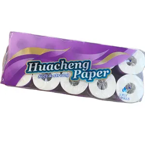 Factory OEM Virgin Pulp Soft Toilet roll Wholesale Paper papel higienico bamboo or wood