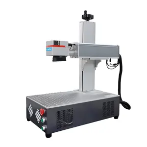 Máquina de marcação a laser 30W Auto Focus 2.5D 3D máquina de gravação a laser de fibra para caneca de arma de fogo de joias