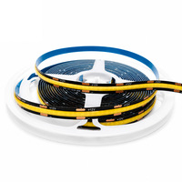 Bande lumineuse COB 12V 320D pour tableau noir, 12W, LED haute luminosité, bande souple, trois températures de couleur, silicone bleu, IP20