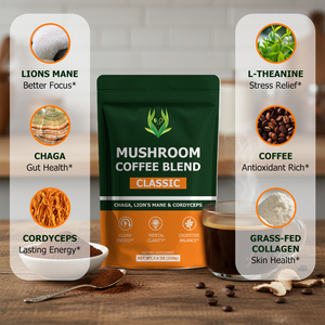 Hot Selling Mushroom Coffee Blend with Chaga Lion's Mane Cordyceps Supports Boost Mental Concentration Mushroom Coffee Powder - Product Image 6