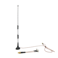 Banda larga 7dBi 698-2700Mhz Omnidirezionale GSM su Base Magnetica RG316 3G 4G LTE A Dipolo antenna