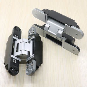 Charnière à friction en alliage d'aluminium réglable 3D robuste Charnières de porte à finition chromée moderne pour hôtels - Product Image 3