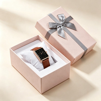 Boîte rigide pour montres en gros avec couvercle, étuis pour montres homme et femme avec logo personnalisé, emballage de montre exquis