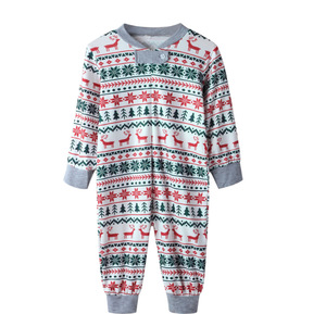 Custom Print Sublimação Xmas Inverno Quente Calças Macias Pijamas De Algodão Em Branco Set Combinando Pijamas De Natal para A Família - Product Image 6