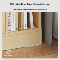 Armoire de rangement de chevet simple et moderne en bois à 3 tiroirs avec serrure pour chambre à coucher, utilisation au sol