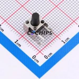 KH-6X6X9H-ZJ Tactile Switch Bent Lead Through Hole,6x6mm Switch Single Pole Single Throw Round Button Right Angle Insert 6mm - Product Image 1