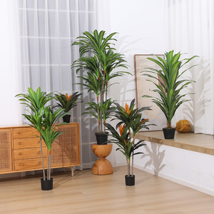 Fábrica de Plantas Artificiales de Plástico que Vende Árboles Brasileños Biónicos, Bonsáis Ecológicos Verdes para Oficina, Sala de Estar, Flores y Hierba - Product Image 3