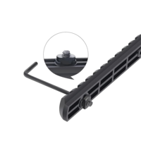 TYPHON Accessoires tactiques en nylon Clé à vis à écrou en T réglable à 5 11 fentes Compatible Slots Écrou en T en plastique