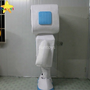 Funtoys Android <span class=keywords><strong>Robot</strong></span> Linh Vật Trang Phục Cosplay Đảng Trò Chơi Ăn Mặc Quảng Cáo Lễ Hội Halloween Xmas Lễ Phục Sinh Lễ Hội Cho Người Lớn - Product Image 4