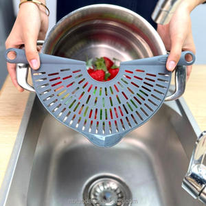 El plastik Pot süzgeç, saplı makarna erişte sebze süzgeç - Product Image 4