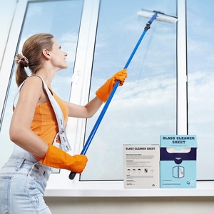 تصنيع المعدات الأصلية وصديقٌ للبيئة صفائح منظف الزجاج تركيبة نباتية ورقة تنظيف النوافذ لطخات وبصمات الأصابع منظف للمرآة المنزلية - Product Image 3