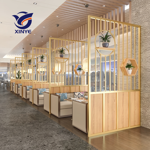 <span class=keywords><strong>ฉาก</strong></span><span class=keywords><strong>กั้น</strong></span>โลหะตกแต่งล็อบบี้ร้านอาหารหรูหรา สไตล์อาร์ตเดโค กันน้ำอเนกประสงค์ สำหรับห้อง<span class=keywords><strong>อาหาร</strong></span>และคาเฟ่ - Product Image 1