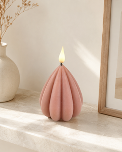 Spiral Blue Art Candle <b>Paraffin</b> Wax Flickering Flame Modern Home Decoration - Product Image 2