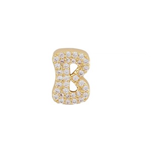 Nouveau pendentif à 26 lettres anglaises tendance avec zircone, accessoires exquis dorés pour bracelets et colliers DIY - Product Image 4