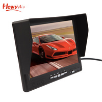 Soporte de entrada de vídeo 7 pulgadas Mini pantalla Lcd para TV y marcha atrás con monitor de altavoz incorporado