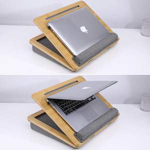 Supporto per Laptop Regolabile in Bambù con Cuscino, Tavolino da Letto per Laptop, iPad, Telefono e <span class=keywords><strong>Computer</strong></span> - Product Image 4