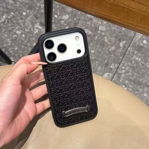 เคสโทรศัพท์มือถือลายกากบาทสำหรับ iPhone 17เคสนิ่มโครเมี่ยม DIY แบรนด์อินเทรนด์ iPhone 16 15 14 PRO MAX <span class=keywords><strong>Heart</strong></span> 13 PLUS - Product Image 6