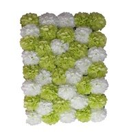 FPS032 Panneau mural de fleurs artificielles en tissu rouge, réaliste et fait main, pour décoration de mariage