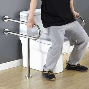 Barre d'appui antidérapante pour douche, barre de maintien en U ou en T, main courante de sol antidérapante, barre d'appui de salle de bain anti-chute à haute capacité de charge - Product Image 4