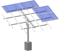 5kw 10kw structures solaires unipolaires support de poteau de panneau solaire pour l'installation au sol petit panneau système d'alimentation solaire domestique