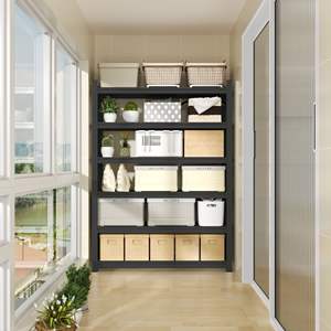 Étagère de rangement en acier au carbone épaissi à 5 niveaux, réglable en hauteur, polyvalente, sur pied, pour la maison et le garage - Product Image 2