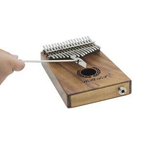 <span class=keywords><strong>Kalimba</strong></span> électrique 17 touches EQ pickup piano à pouce en acajou avec accessoires de sac Vente en gros - Product Image 2