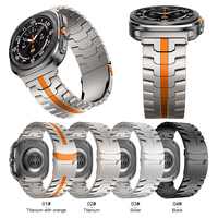 Profitez d'un joli bracelet de montre intelligente en titane pour Samsung Galaxy Watch Ultra 47 mm Bracelet de montre intelligent de remplacement