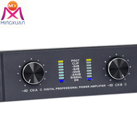 Amplificateur de puissance à 2 canaux Caisson de basses audio numérique 1U haut-parleur professionnel pour DJ show